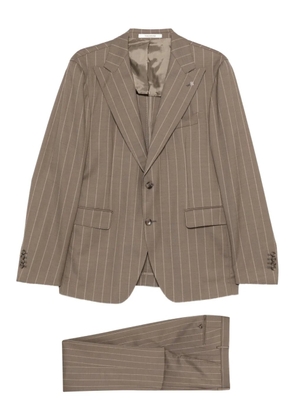 Tagliatore pinstripe-print suit - Neutrals