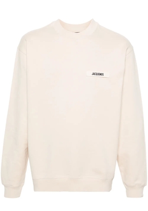 Jacquemus Le Sweatshirt Gros Grain cotton top - Neutrals
