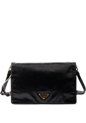 Prada medium leather shoulder bag - Black