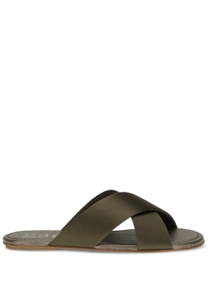 Pedro Garcia Pavana crossover-strap sandals - Green