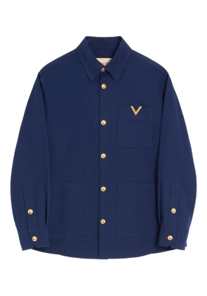 Valentino Garavani cotton shirt jacket - Blue
