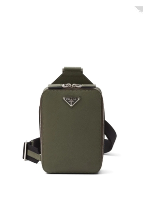 Prada Brique leather shoulder bag - Green