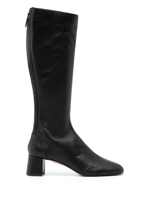 Aquazzura Saint Honore 50 leather knee-high boots - Black
