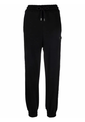 Philipp Plein crystal-embellished joggers - Black