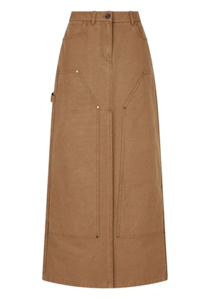 TOMBOY seam-detail maxi skirt - Brown
