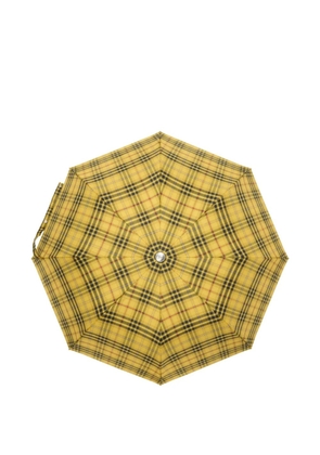 Burberry checked umbrella - Yellow