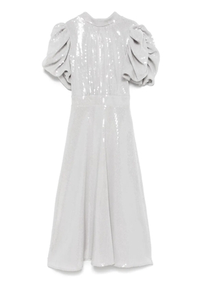 ROTATE BIRGER CHRISTENSEN sequined puff-sleeve midi dress - Grey