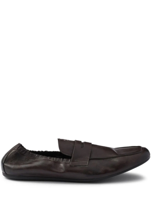 Prada Shuffle leather loafers - Brown