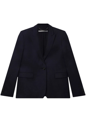 Stella McCartney single-breasted flannel blazer - Blue