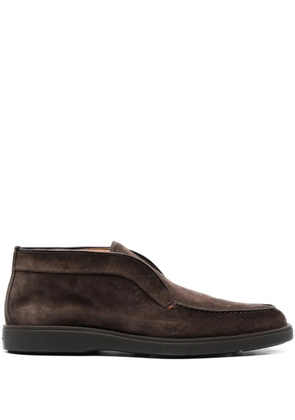 Santoni Desert slip-on suede boots - Brown