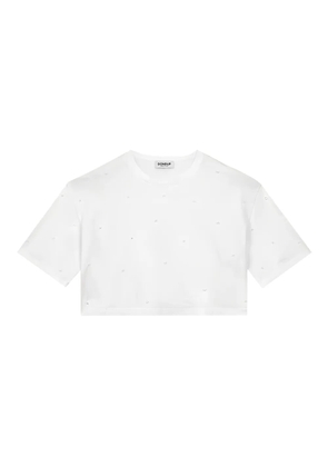 DONDUP crystal-embellished T-shirt - White
