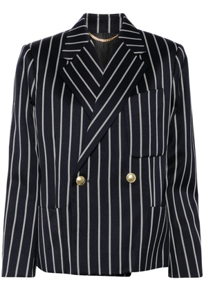 Victoria Beckham cropped double-breasted jacket - Blue