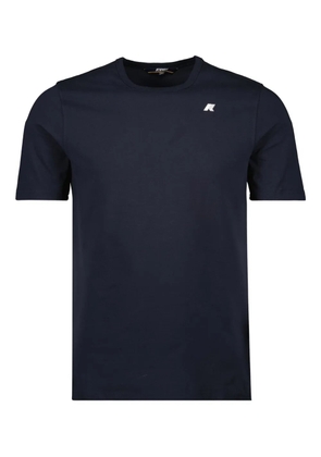 K-Way logo-patch cotton T-shirt - Blue