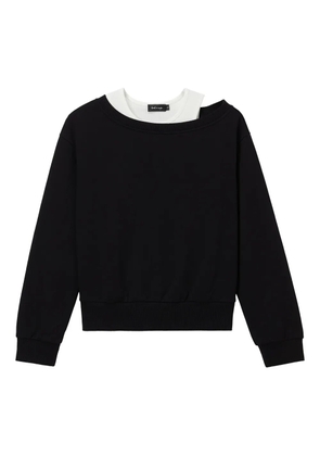 tout a coup off-shoulder sweatshirt (set of two) - Black