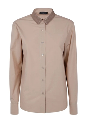 Fabiana Filippi embellished-collar shirt - Neutrals