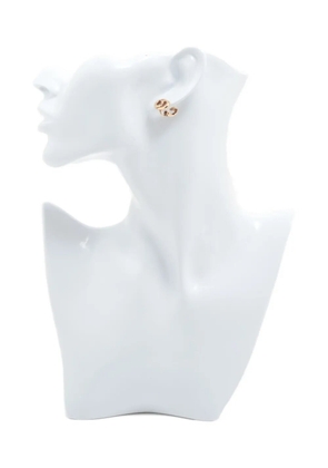 Christian Dior Pre-Owned 1980-1990s CD-plaque clip-on earrings - Gold