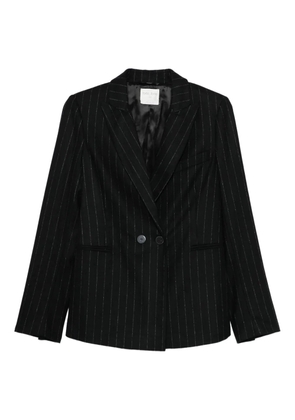 Forte Forte pinstripe double-breasted blazer - Black
