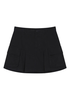 CHOCOOLATE pleated pocket skirt - Black