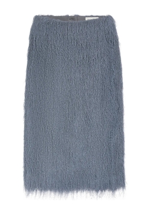 DRIES VAN NOTEN fringed skirt - Grey