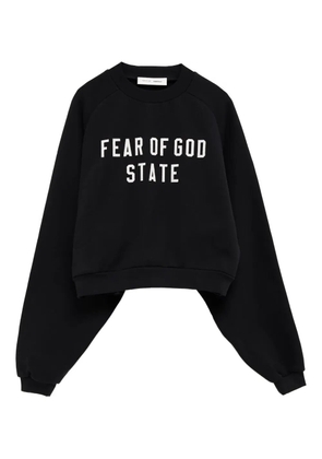 FEAR OF GOD ESSENTIALS embroidered raglan sweatshirt - Black