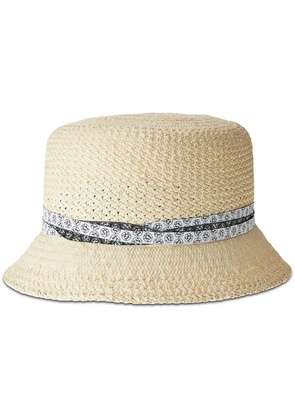 Maison Michel Zango straw bucket hat - Neutrals