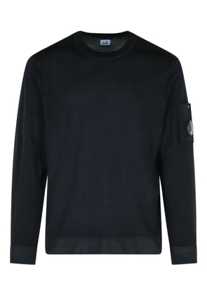 C.P. Company ribbed crew-neck pocket sweater - Black