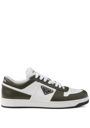 Prada Downtown colour-block leather sneakers - White