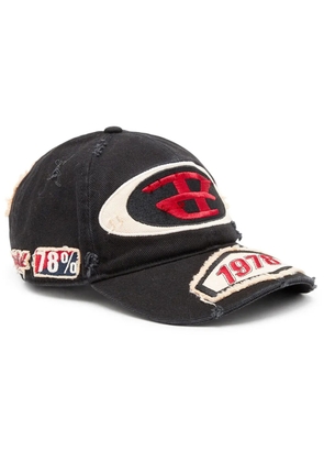 Diesel C-Braff distressed-effect cap - Black