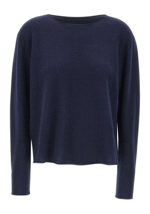 Hemisphere round-neck cashmere jumper - Blue