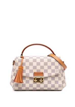Louis Vuitton Pre-Owned 2016 Damier Azur Croisette satchel - White