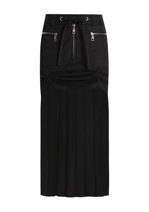 Dolce & Gabbana pleated zip-detailed skirt - Black