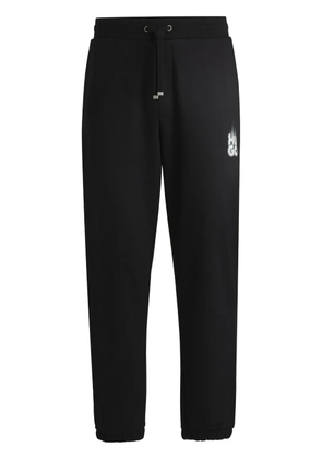 HUGO smoked-logo cotton track pants - Black