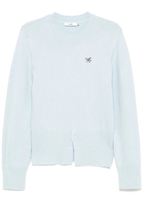 b+ab buttoned-hem jumper - Blue