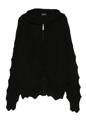MADFRENZY Spiked zip-up hoodie - Black