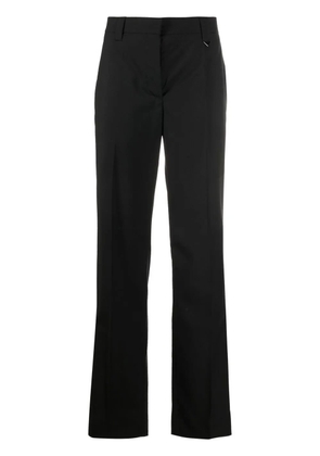 Prada tailored logo-plaque trousers - Black
