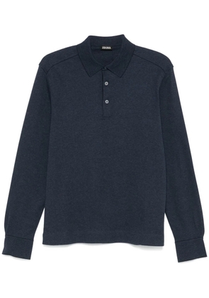 Zegna jersey polo shirt - Blue