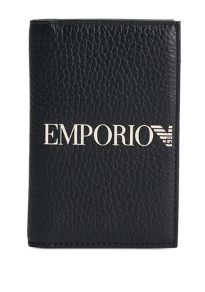 Emporio Armani logo wallet - Black