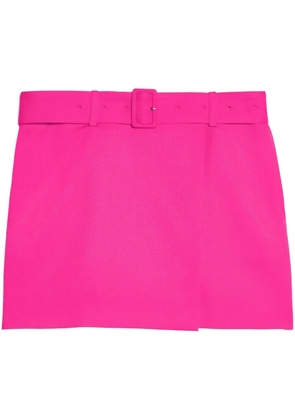 AMI Paris belted midi skirt - Pink