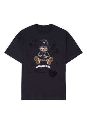 DOMREBEL NY Bear Sketch T-shirt - Black