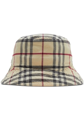 Burberry Vintage Check-pattern cotton bucket hat - Neutrals