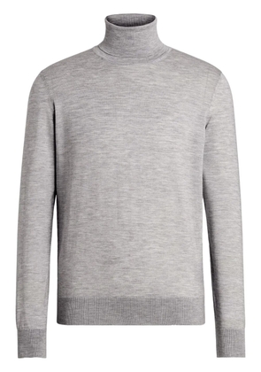 Zegna Cashseta roll-neck jumper - Grey