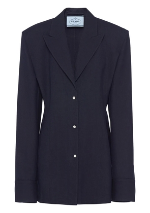 Prada single-breasted pinstripe jacket - Blue