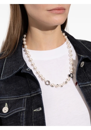 Marni logo-lettering necklace - Neutrals