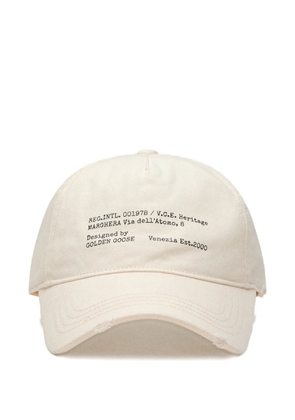 Golden Goose heritage print journey baseball cap - Neutrals