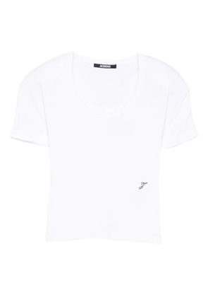 Jacquemus scoop-neck cotton T-shirt - White
