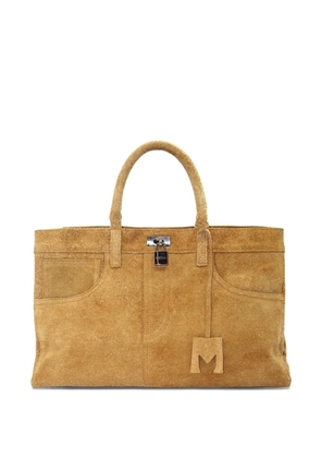 Medea hairy velour nina tote bag - Brown