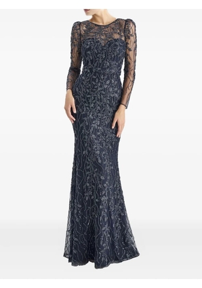 PRONOVIAS PARTY EDIT embellished long-sleeve gown - Black