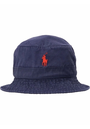 Polo Ralph Lauren embroidered-logo bucket hat - Blue