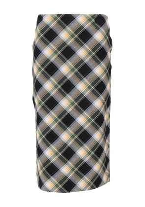 SHUSHU/TONG back-slit midi skirt - Black