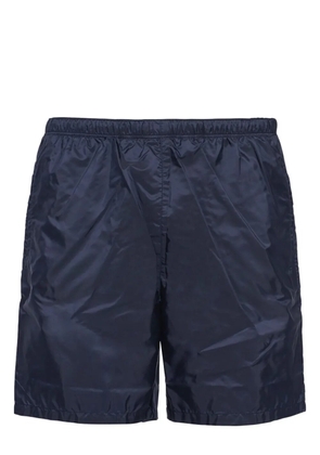 Prada logo-plaque swim shorts - Blue